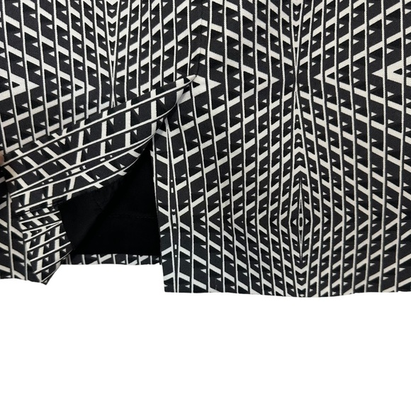 Halogen Pencil Skirt Geometric Black White 12 - Picture 10 of 12